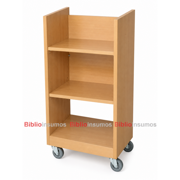 Carro Portalibros de Madera